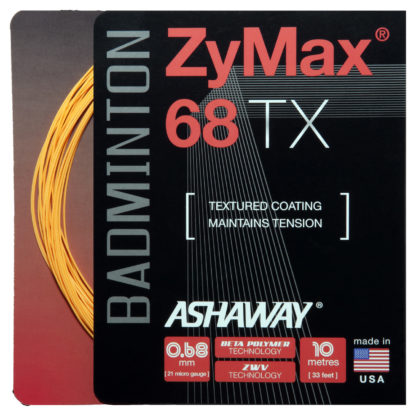 Single set of Ashaway ZyMax 68 TX in orange.