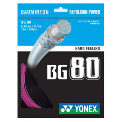 Single set of Yonex BG80 in Pink