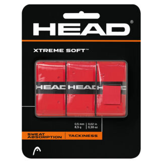 Pack with 3 HEAD Xtreme Soft grips in red