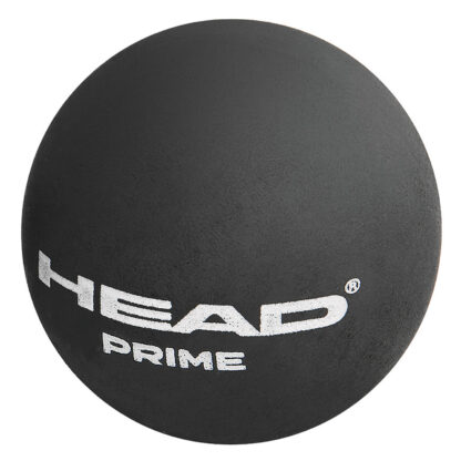 Squash ball with HEAD Prime in white writing.