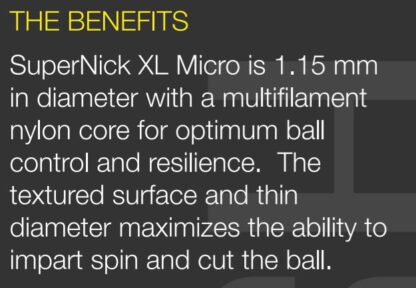 Benefits of the Ashaway SuperNick Micro XL