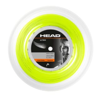 Reel with yellow tennis string