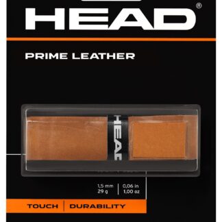 Single pack of brown leather grip. HEAD prime Leather grip.