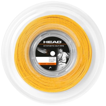 200 meter reel of HEAD Synthetic Gut PPS in yellow 1,25mm