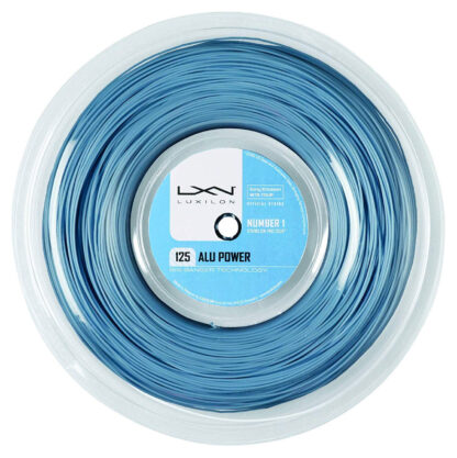 Reel with ice blue tennis string