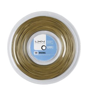 Reel with amber colored tennis string