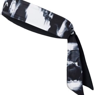 Bandana in black, white and grey with "flooding" pring. HEAD logo in white on front.