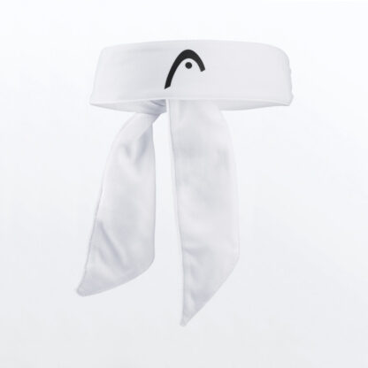 Bandana in white with black HEAD logo on front.