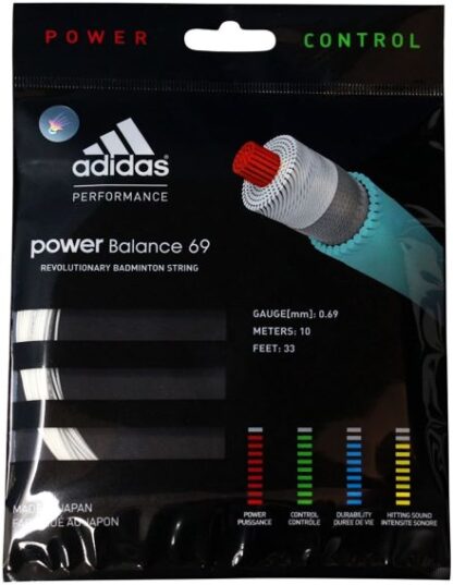 Set with badminton string from Adidas - Power Balance 69