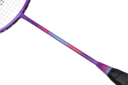 Purple shaft with pink and blue squares on the Adidas Spieler E Aktiv in purple
