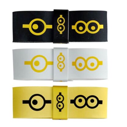 Overgrips in Yellow, Black and White with ikons of the adorable Minions