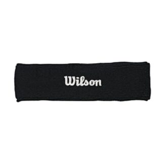 Headband, black with white "Wilson"