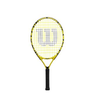 Junior tennis racquet (23") with Minions icons.