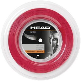 Reel with red tennis string