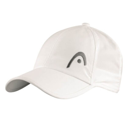 White cap with black HEAD logo on the front left side