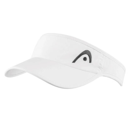 White visor for women with black HEAD logo on the front left side