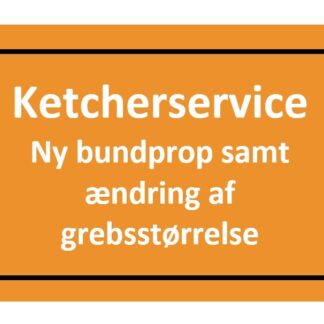 "Racquet Service - New Butt Cap and change of grip size" on clay-orange background