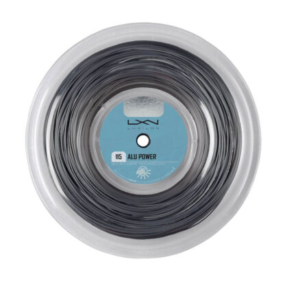 200m reel of Luxilon Alu Power 115 string in Silver colour.