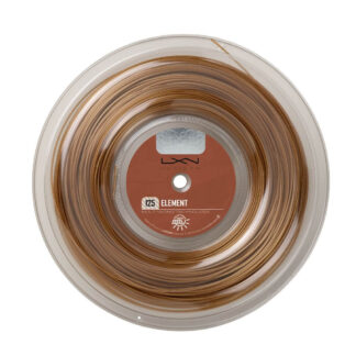 200m reel of Luxilon Element 125 string in Bronze colour.