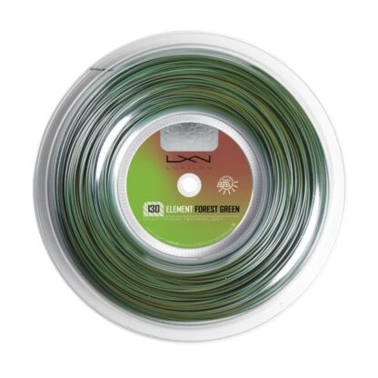 200m reel of Luxilon Element 130 string in Forest Green colour. Made to match the Wilson Blade v8.0.