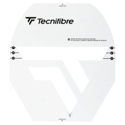 Tecnifibre logo tennis racquet stencil.