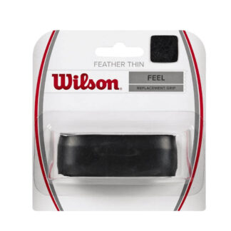 Pack of single Wilson Feather Thin replacement grip in black.