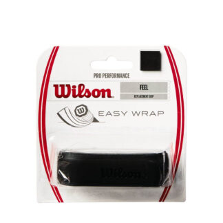 Pack of single Wilson Pro Performance replacement grip in black.