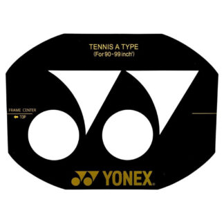 Yonex logo tennis racquet stencil type A for 90-99 square inch tennis racquets.