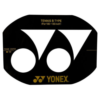 Yonex logo tennis racquet stencil type B for 100-130 square inch tennis racquets.