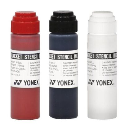 Red, black and white stencil ink from Yonex.