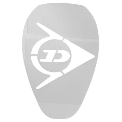 Dunlop logo badminton and squash racquet stencil.