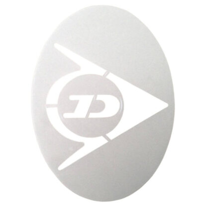 Dunlop logo tennis racquet stencil.
