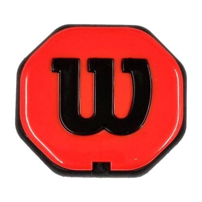 Wilson Butt Cap for tennis racquets. Red with black "W"