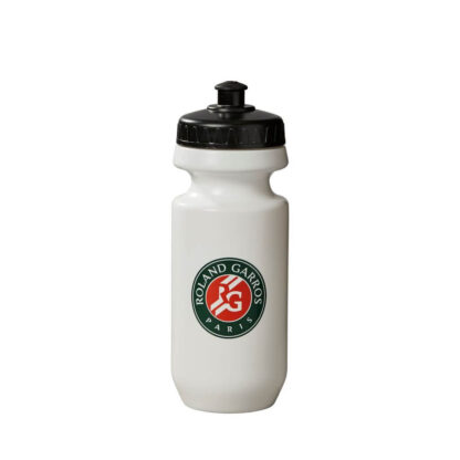 White water bottle from Wilson with Roland Garros logo.