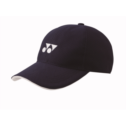 Black cap with white Yonex logo in the front.
