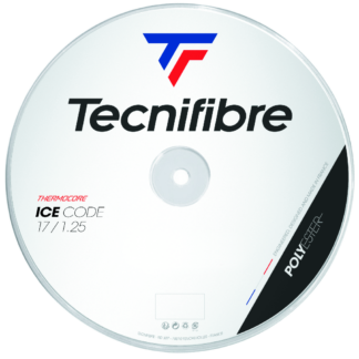 200m reel of Tecnifibre Ice Code 125 string in white colour.