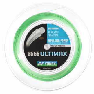 200m Reel of pastel green badminton string. Yonex BG66 Ultimax badminton string.