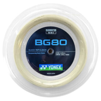 200m Reel of white badminton string. Yonex BG80 badminton string.
