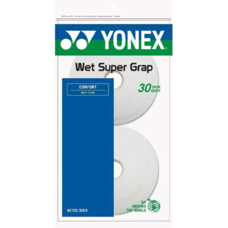 White overgrip in coils, 30 grips. Yonex Wet Super Grap Coil 30pcs.