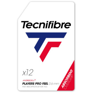 White overgrip 12 grips. Tecnifibre Players Pro Feel 12 pcs.