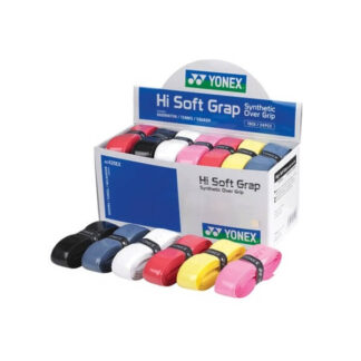 Pack of assorted coloured grips. Yonex Hi Soft Grap in assorted colours.