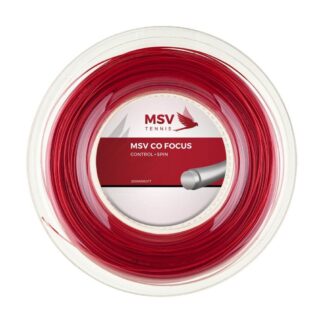 200m reel of MSV Co Focus string in red colour.