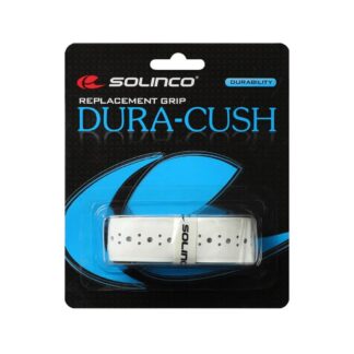 Pack of single Solinco Dura-Cush Replacement grip in White.