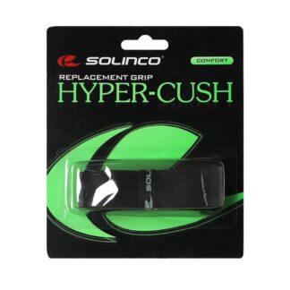 Pack of single Solinco Hyper-Cush Replacement grip in Black.