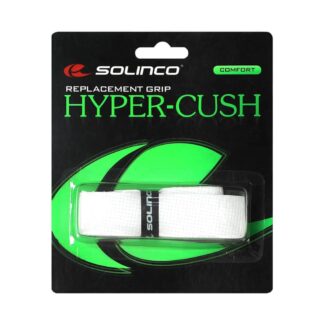 Pack of single Solinco Hyper-Cush Replacement grip in White.