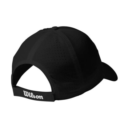 Wilson cap seen from behind with Wilson in white writing on the strap