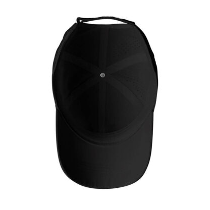 Black cap seen from the bottom. Cap from Wilson.