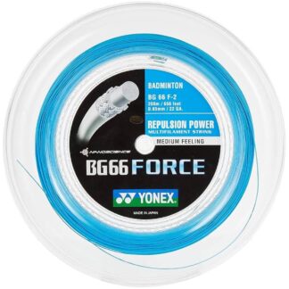 200m Reel of cyan badminton string. Yonex BG66 Force badminton string.