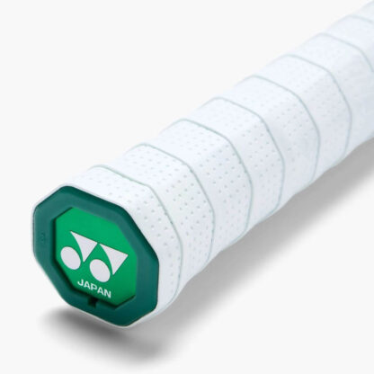 A racquet showcased with the Yonex Excel Pro Grip in White.