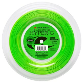 200m reel of Solinco Hyper-G Round 125 string in green / Neon green colour.